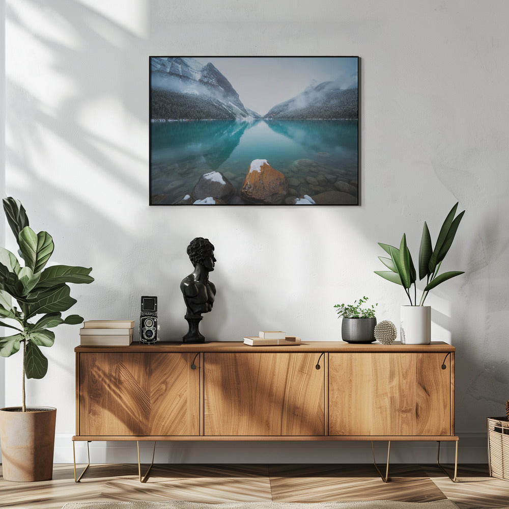 Mistig Lake Louise | Poster