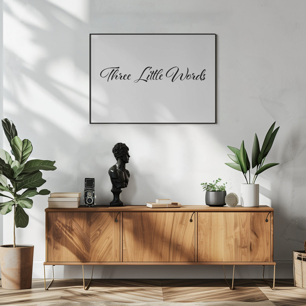 Drie kleine woordjes | Poster