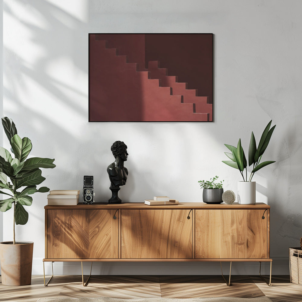 Muurschildering Rood #12 | Poster