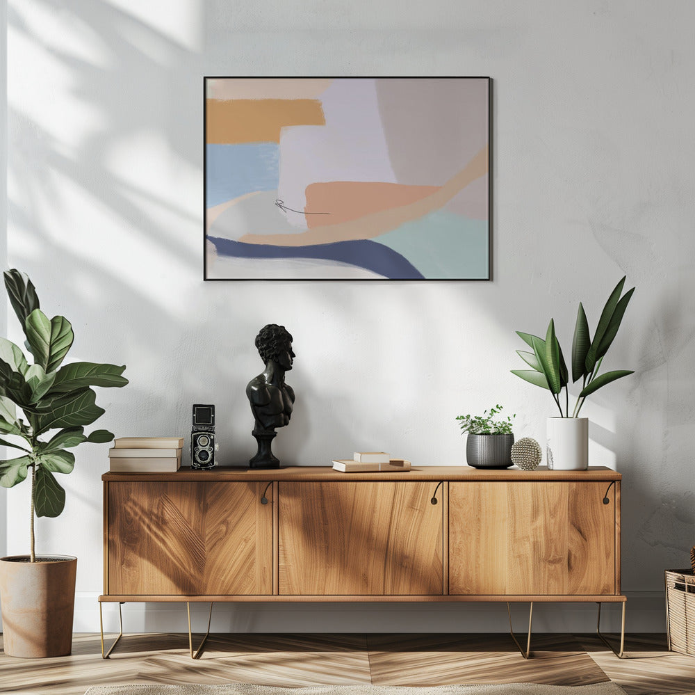 Soft Pastel Colors and Flowing Organic Shapes | Poster