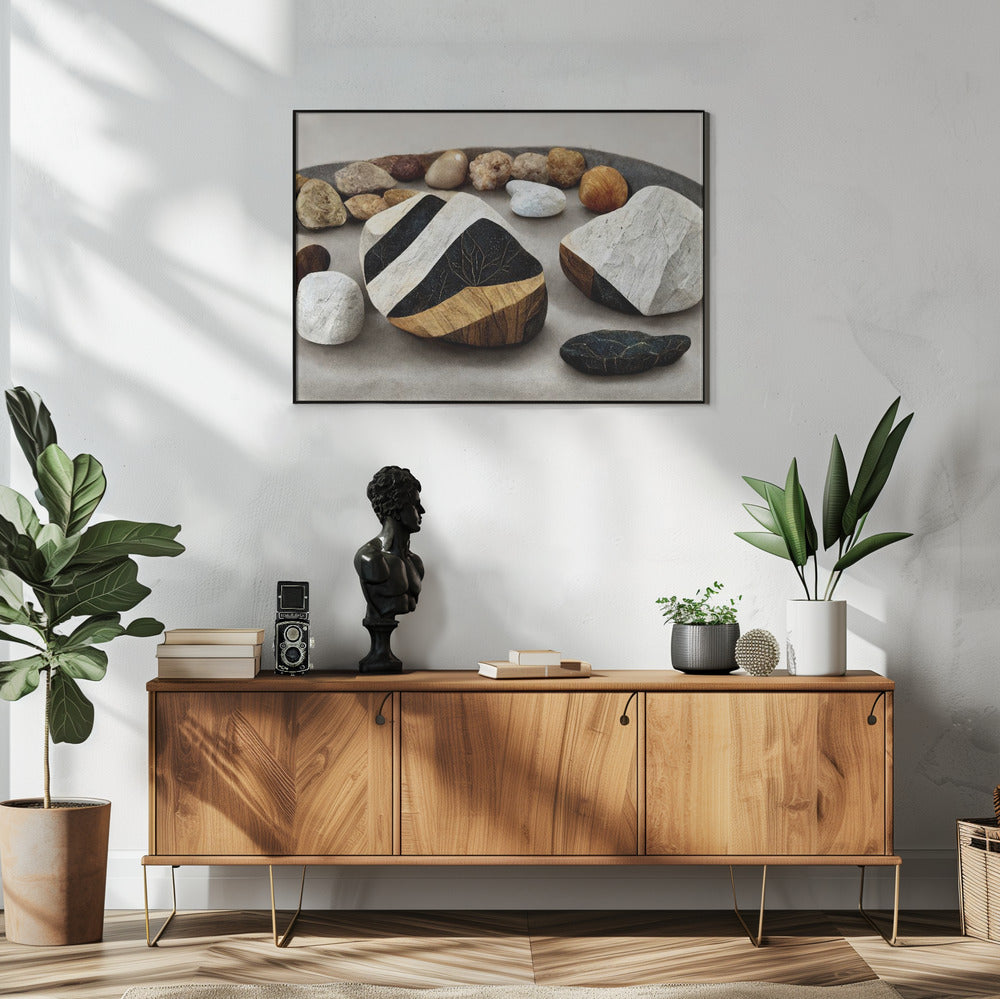 Gelaagd stenen landschap | Poster