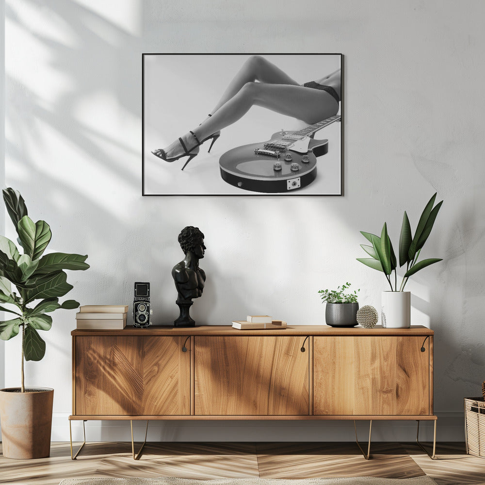 Langbenige Les Paul | Poster