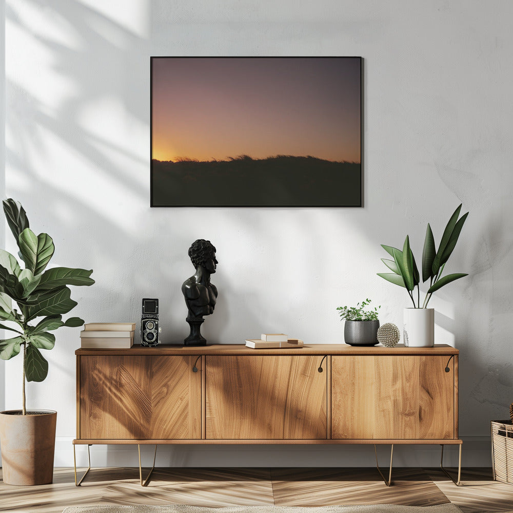 Duingras zonsondergang horizontaal | Poster