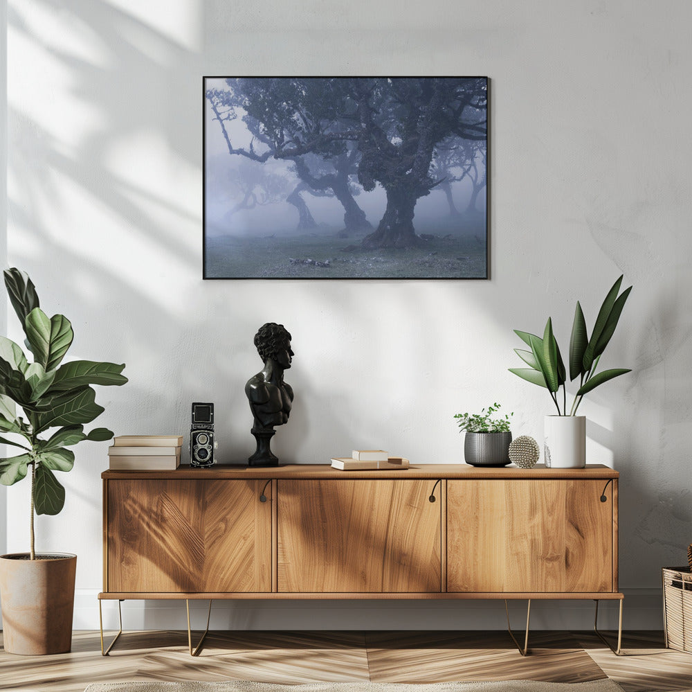 Blauwe bossen | Poster