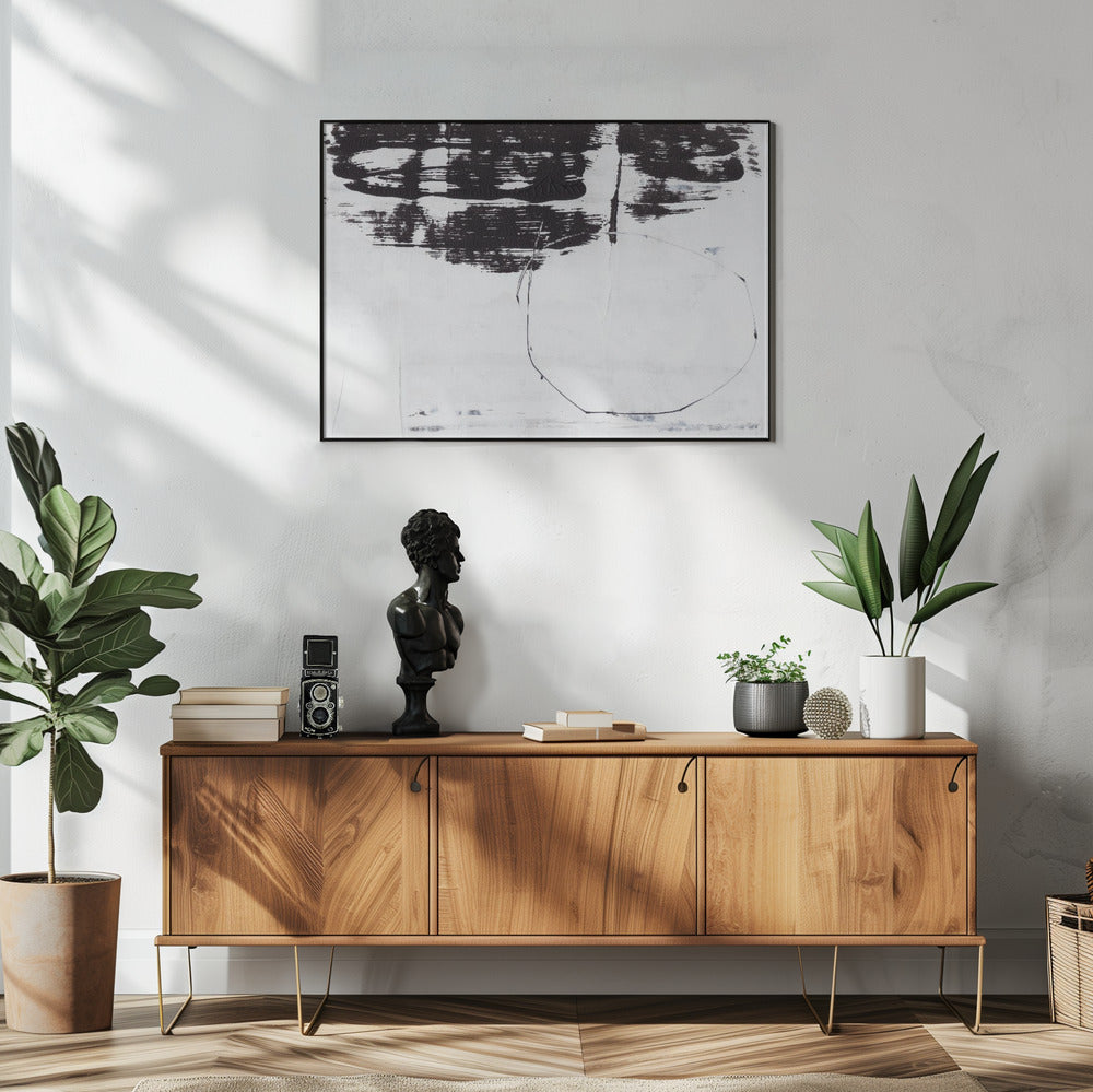 Monochrome fluisteringen | Poster