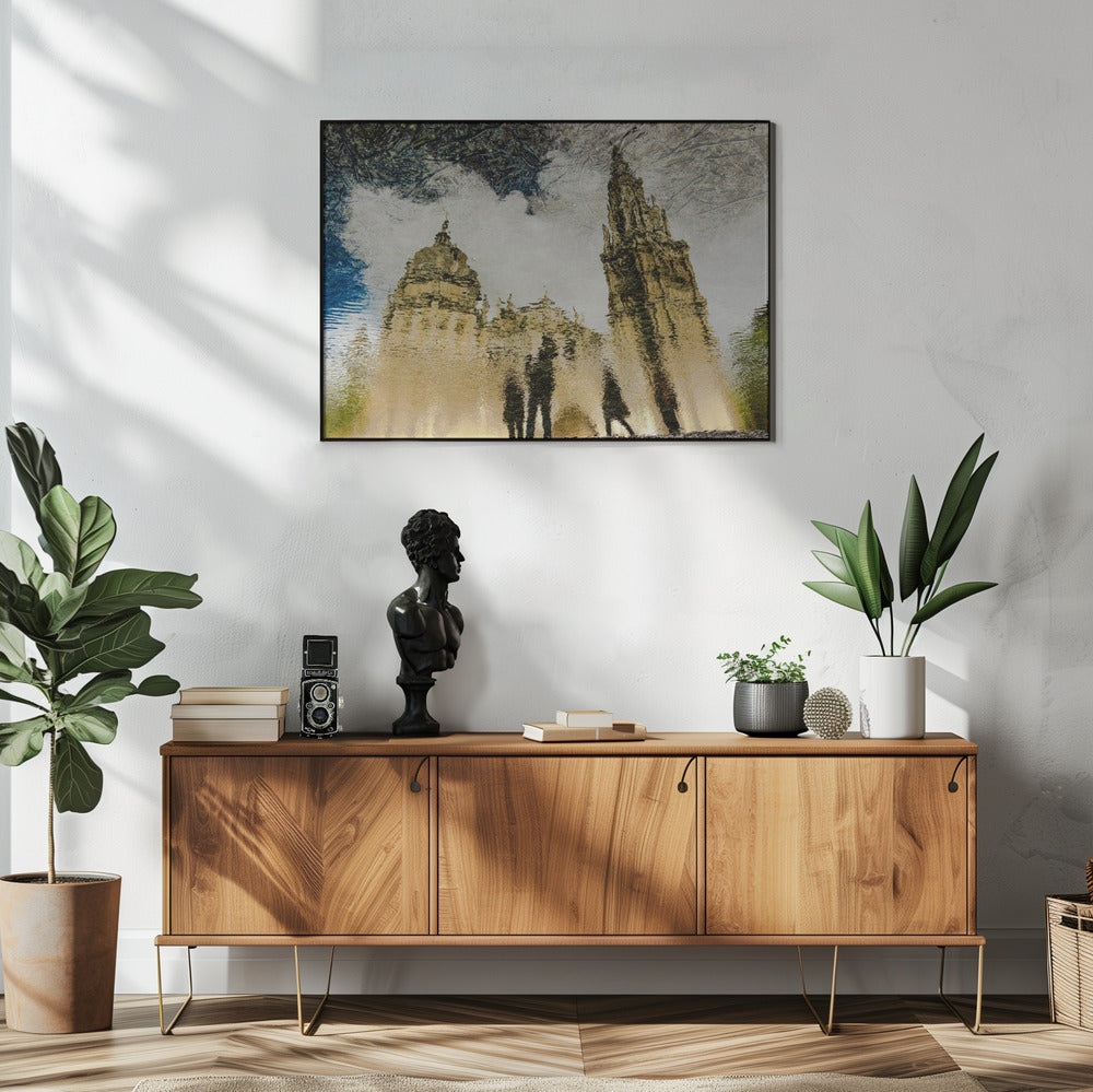 Weerspiegeling in de kathedraal van Toledo | Poster