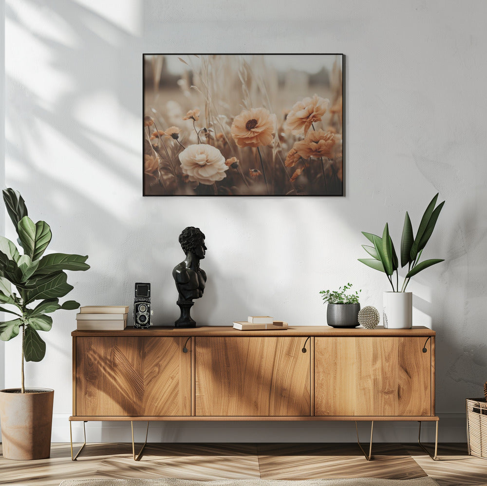 Sepia Blooms | Poster