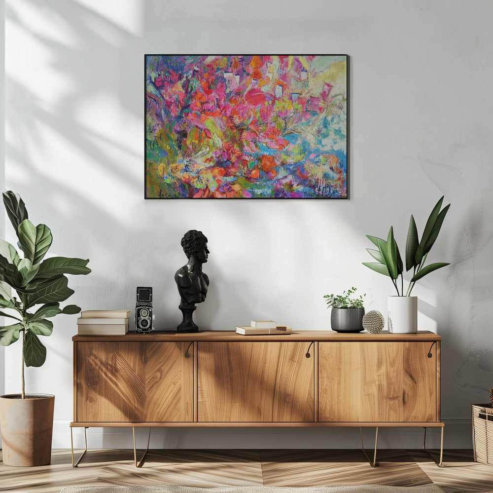 Lichtgevende bloemblaadjescascade | Poster