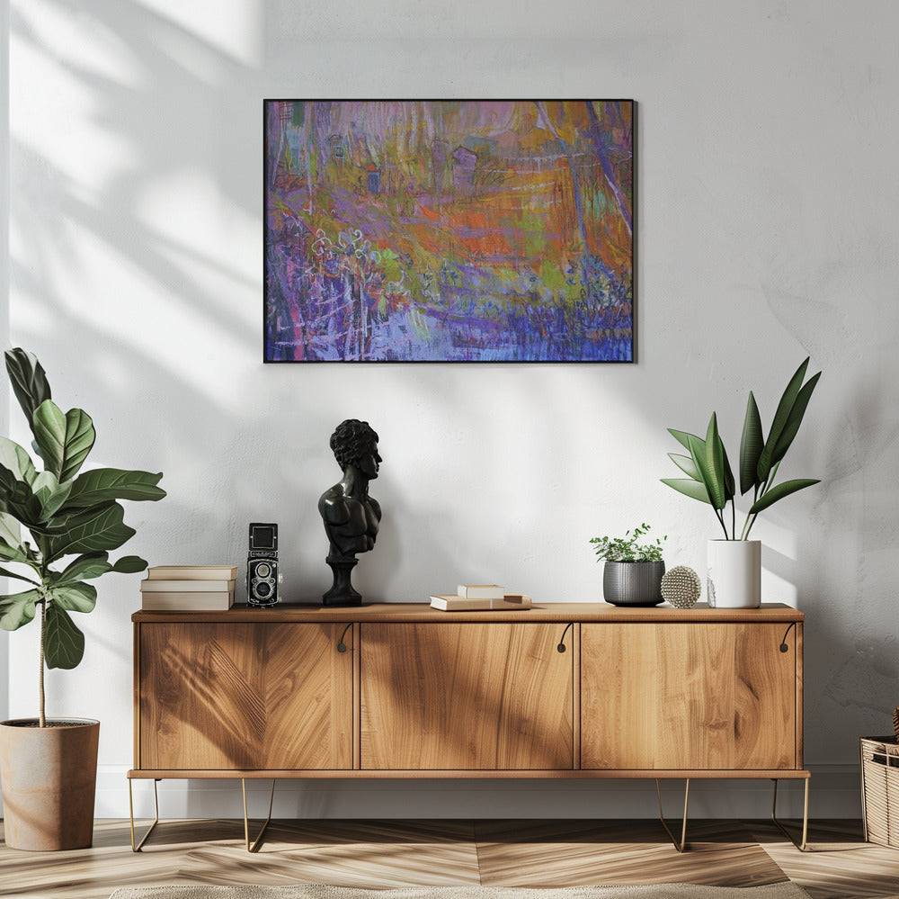 Nocturne in de geheime tuin | Poster