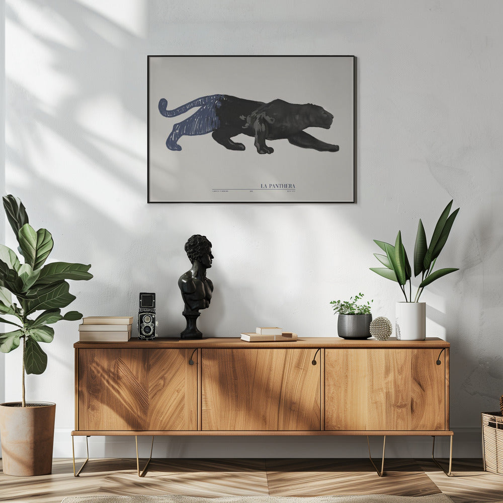 La Panthera (blauw) | Poster