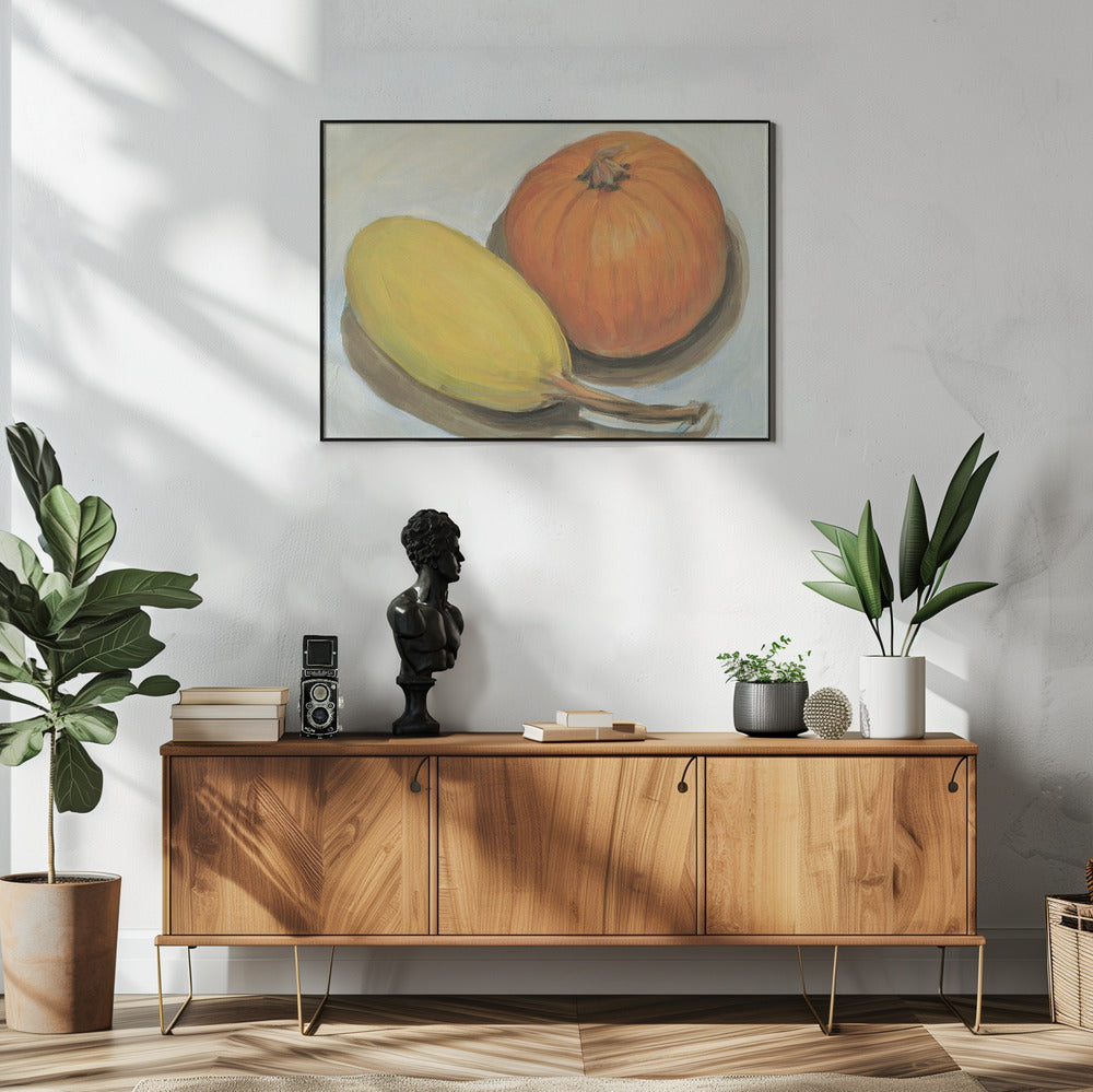 Pompoen en kalebas | Poster