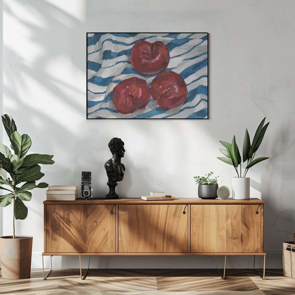 Drie pruimen | Poster
