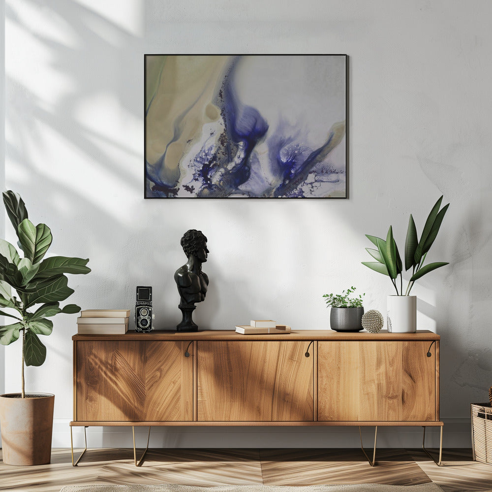 Wervelingen van het waterlandschap. | Poster