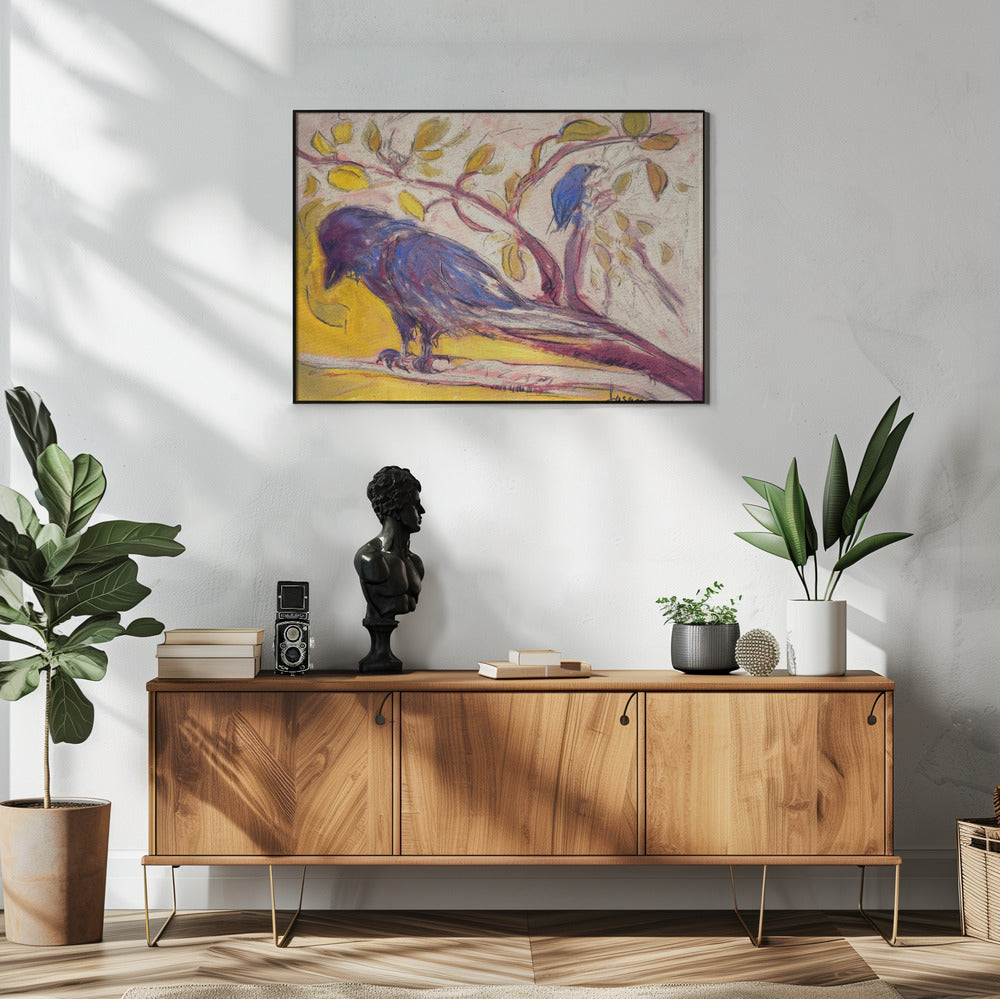 Horizon van stralende raven | Poster