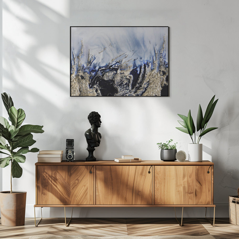 Dramatische kunst - Gouden rotsen | Poster