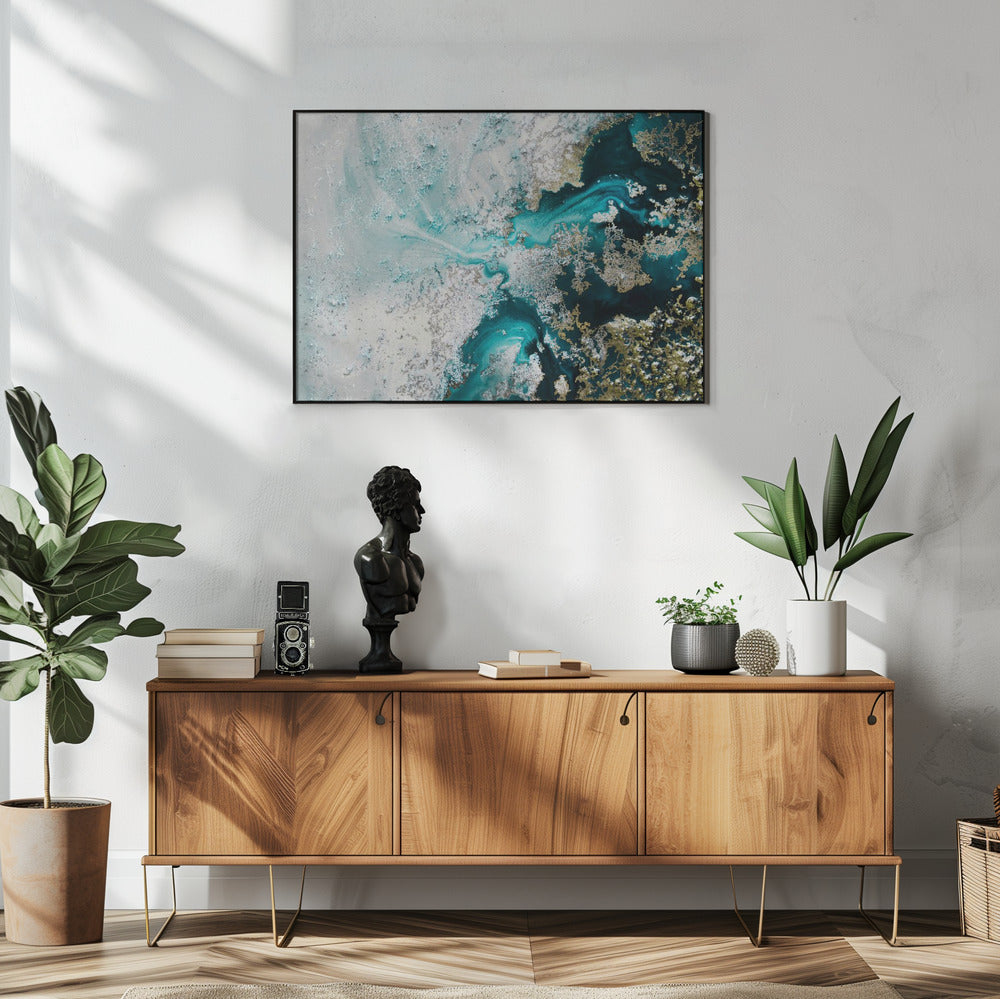 Abstract kust-zeezicht | Poster