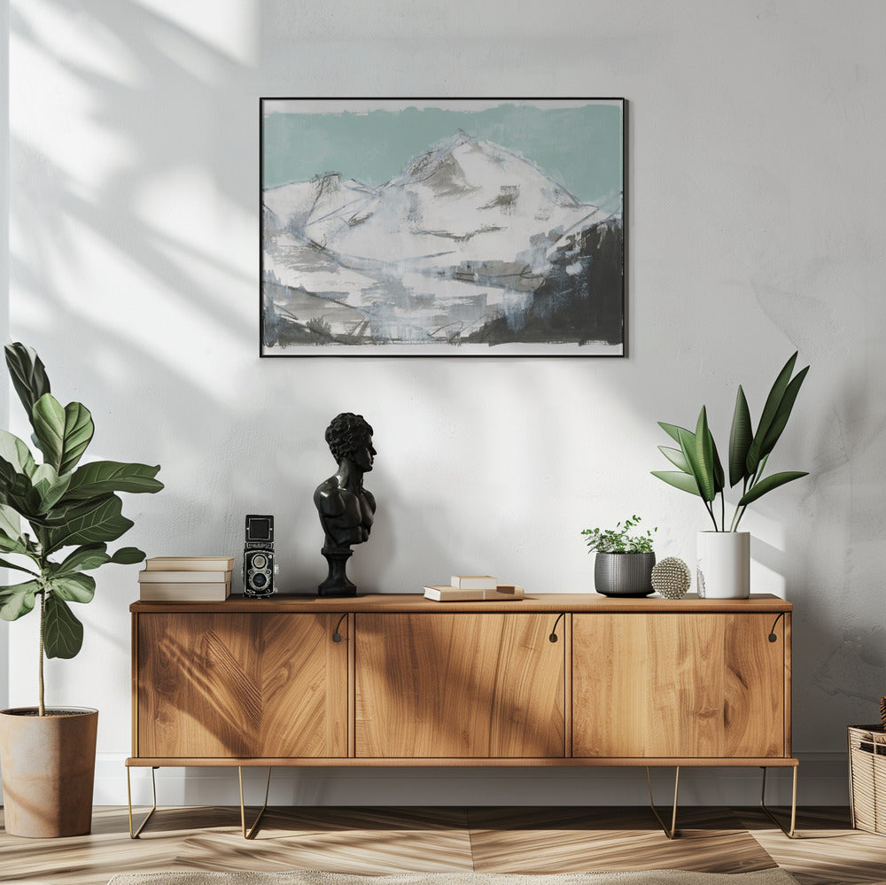 Witte Bergen Print nr. 2 | Poster