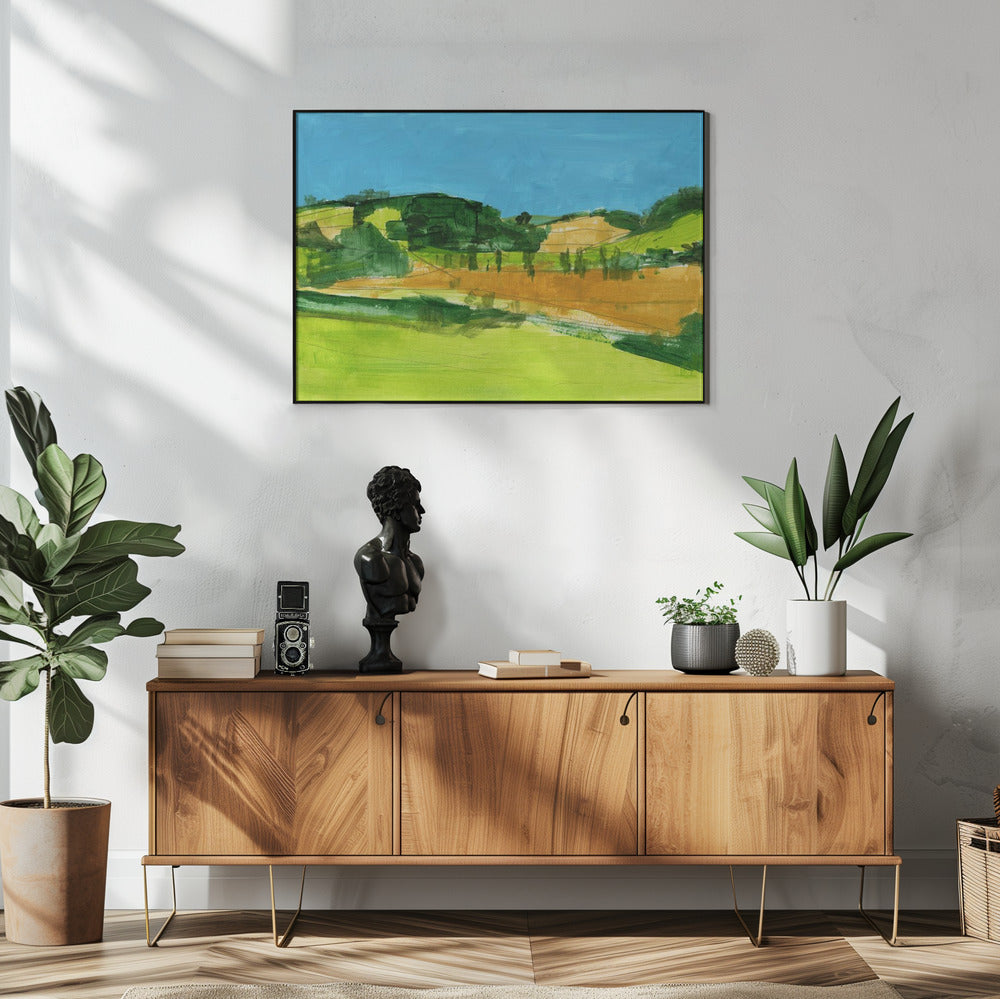 Landschap op het platteland 1 | Poster