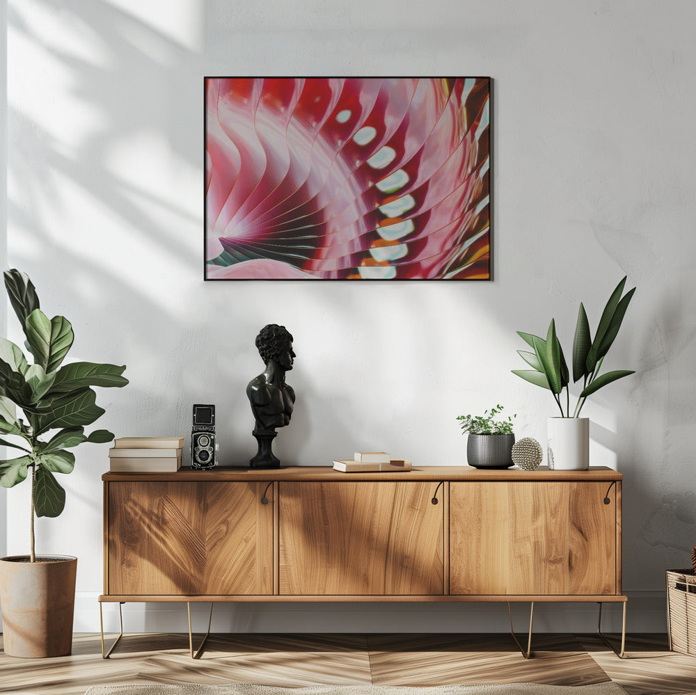Crimson Petal Waves | Poster