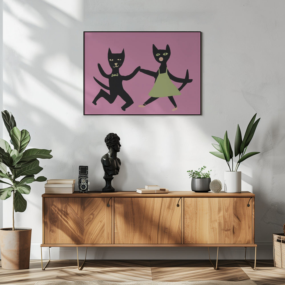 Dancing cats | Poster