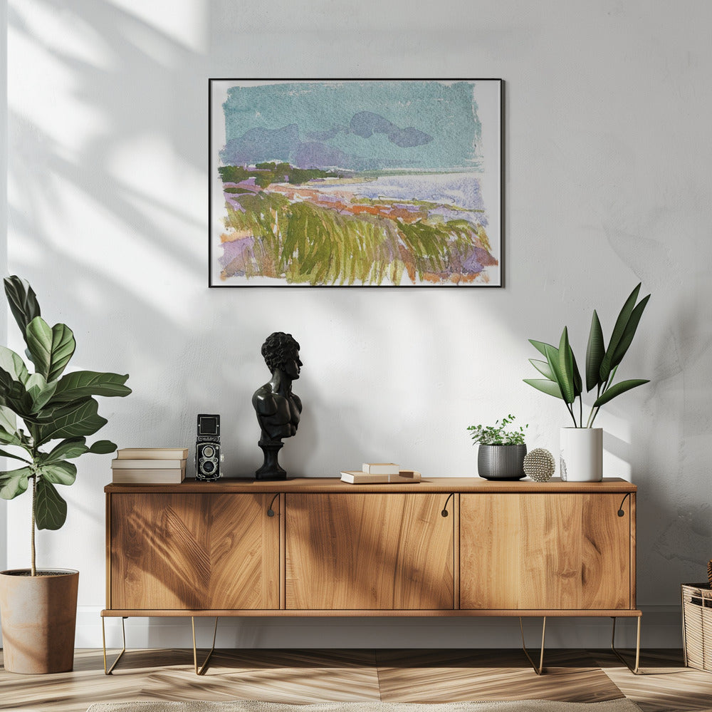 Blauwe luchten sereniteit | Poster