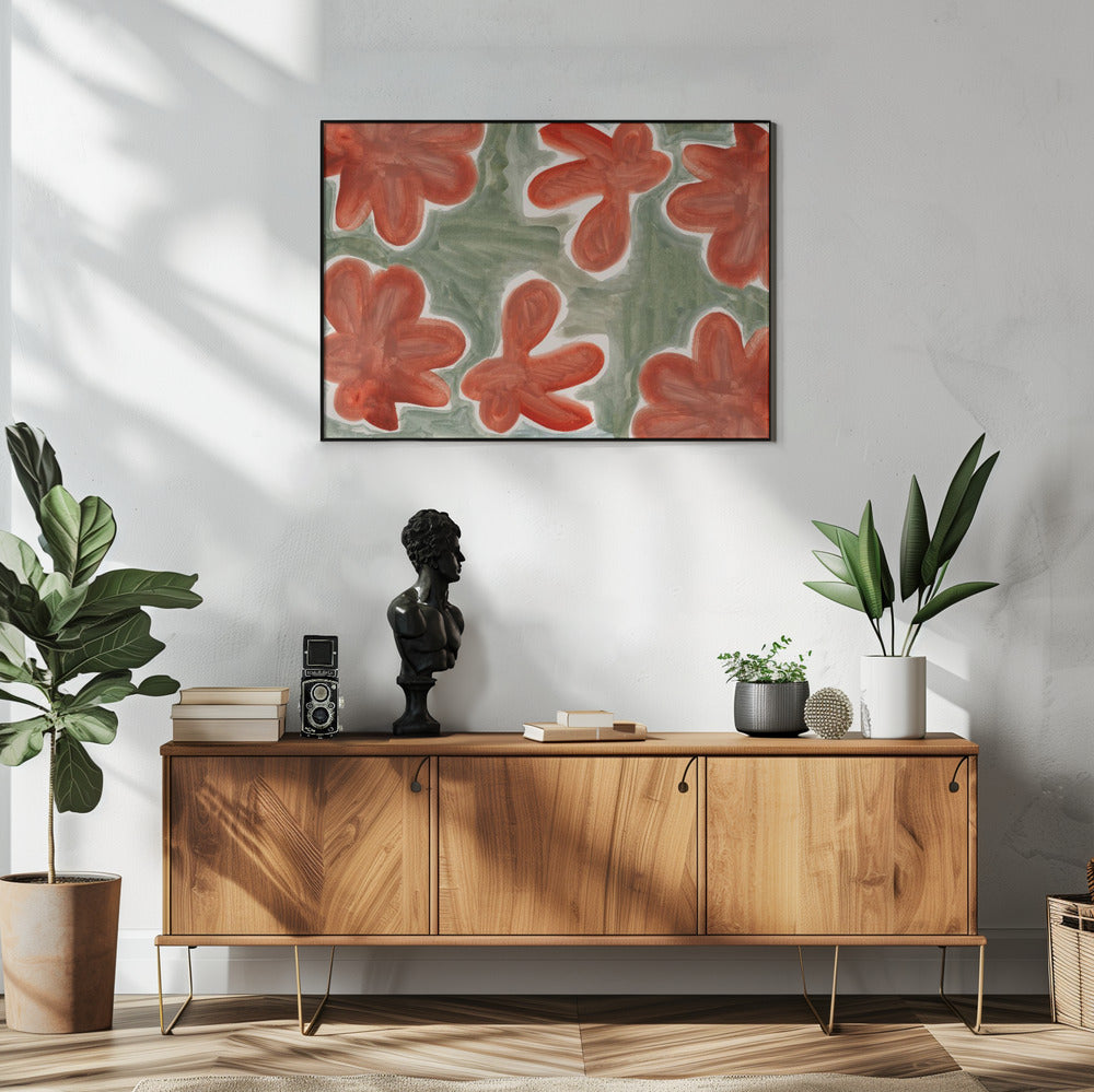 Grote bloemen | Poster