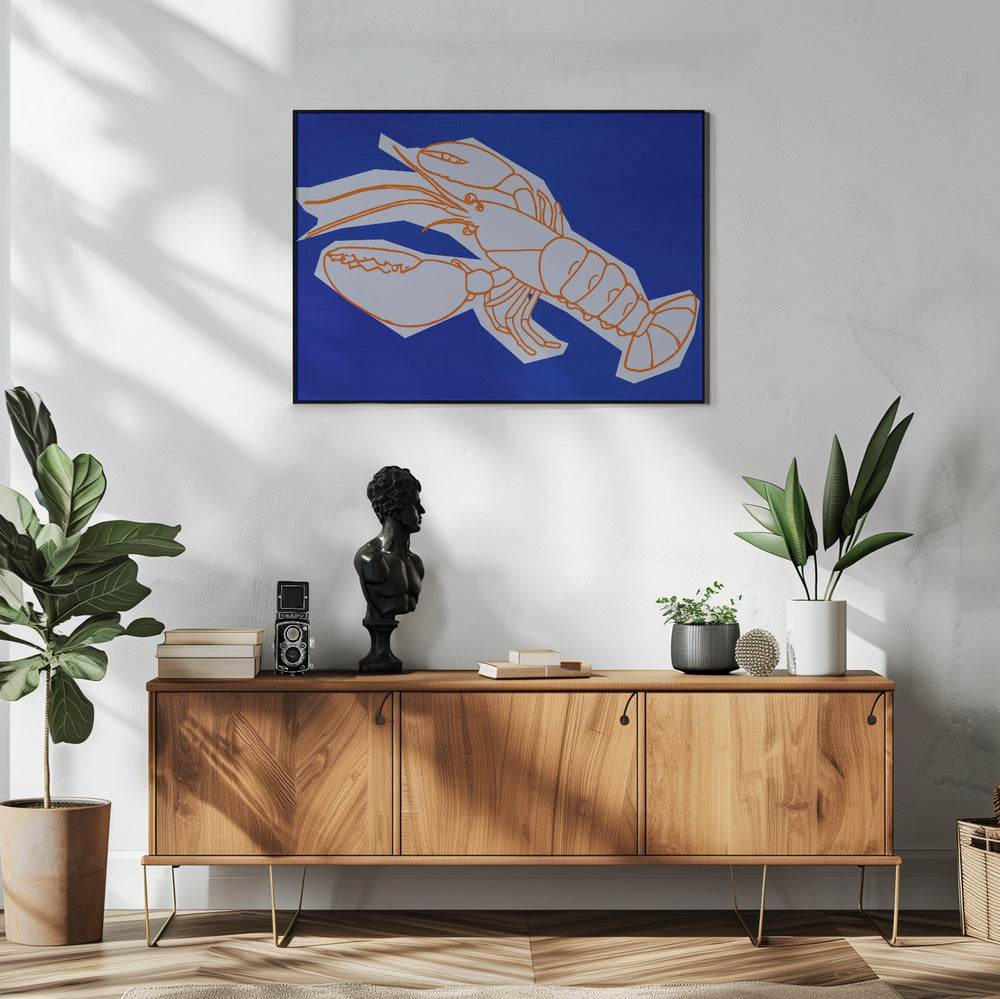 Kreeft in de rij | Poster