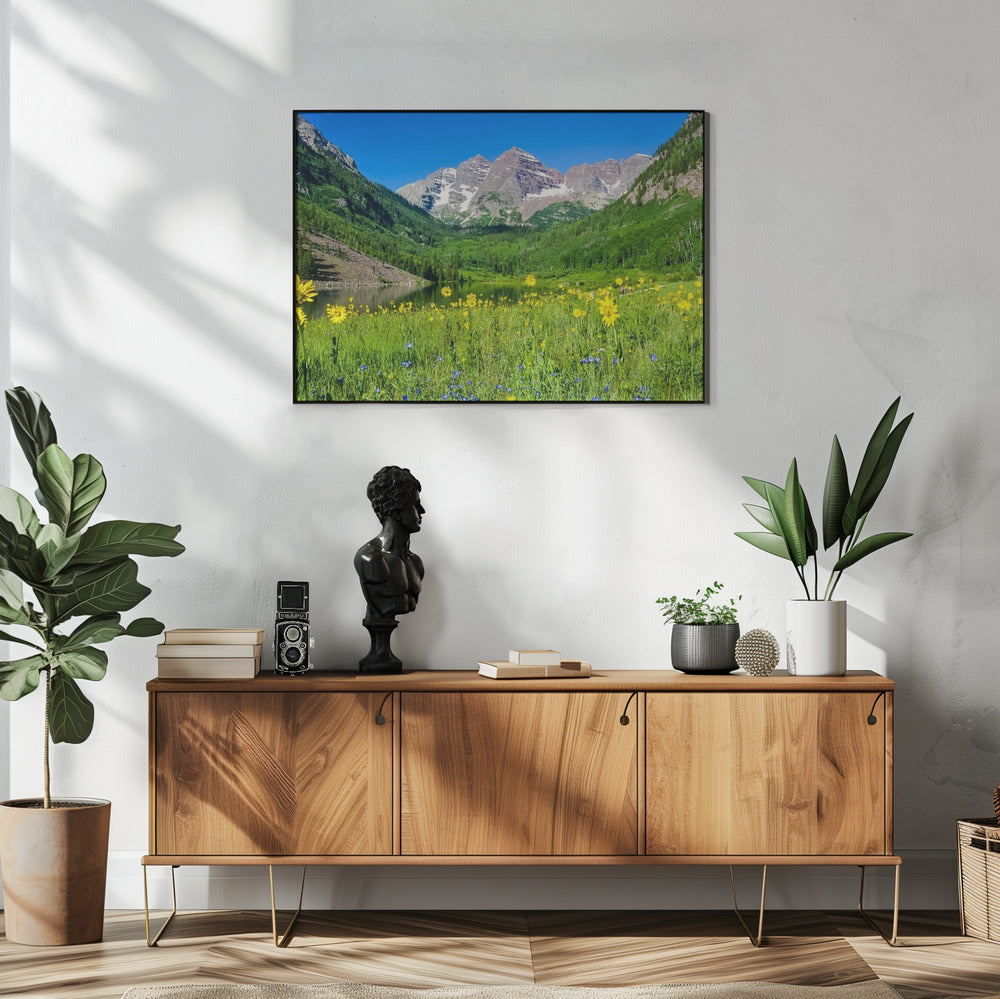 Maroon Bells Wilde Bloemen | Poster