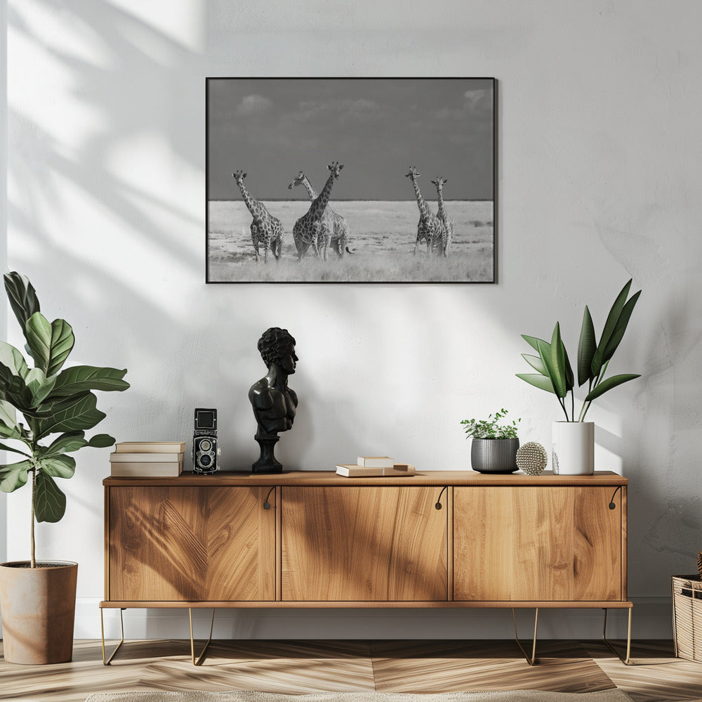 Look Girl Strange Animals | Poster