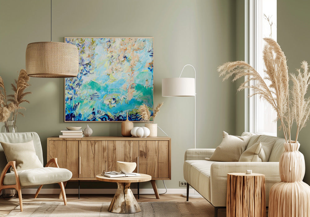 Expressionistisch kleurrijk abstract | Canvas