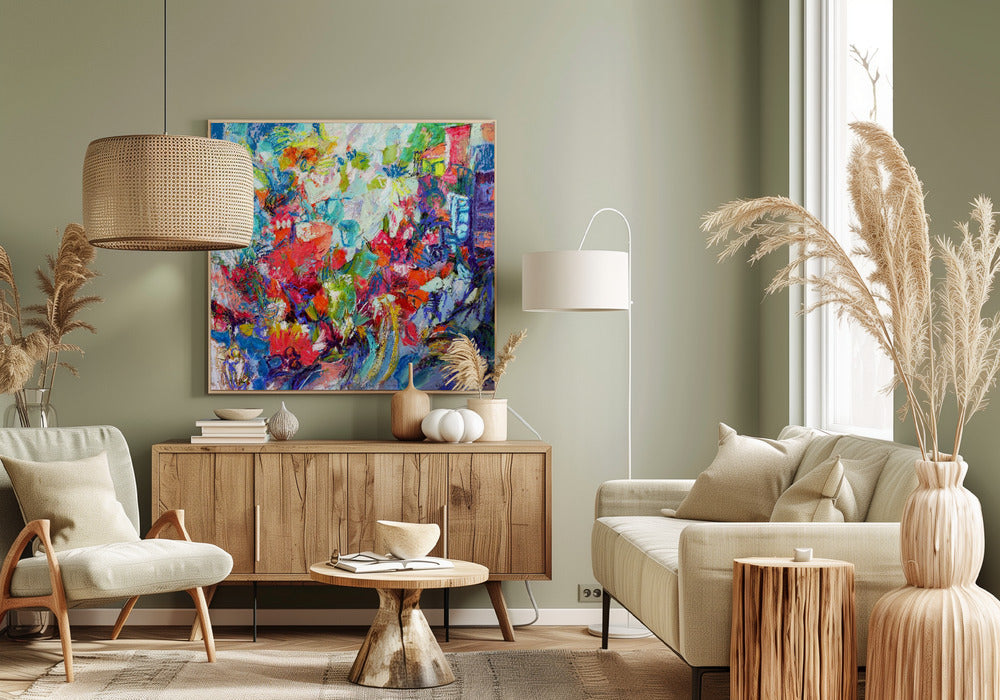 Diep in de weide | Canvas