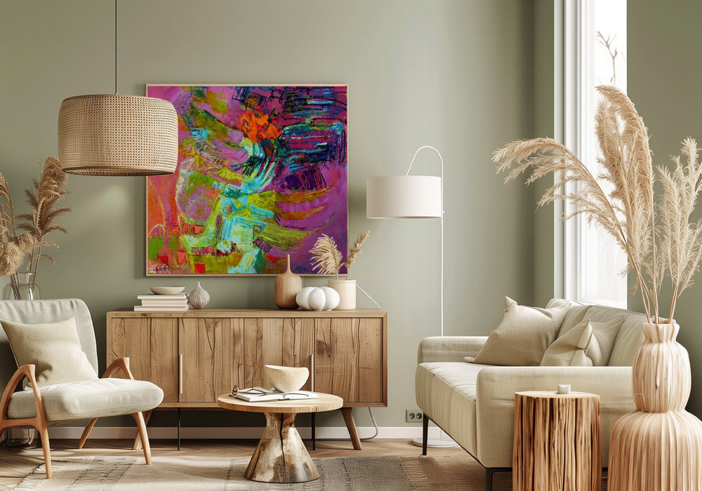 Tussen de groene weiden | Canvas