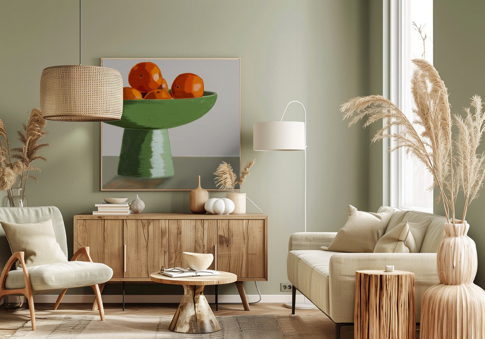 Mandarijnen in fruitschaal | Canvas