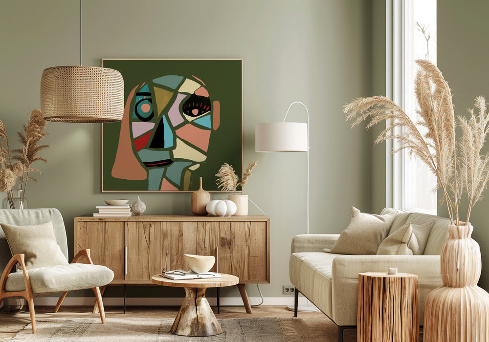 Abstract gezicht | Canvas