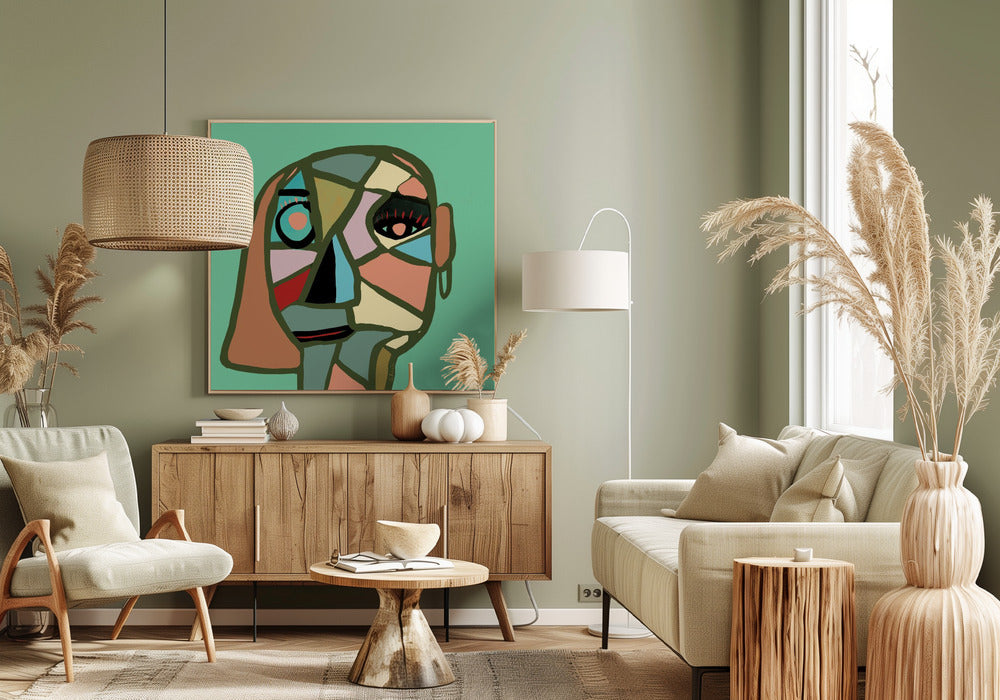 Abstract gezicht | Canvas