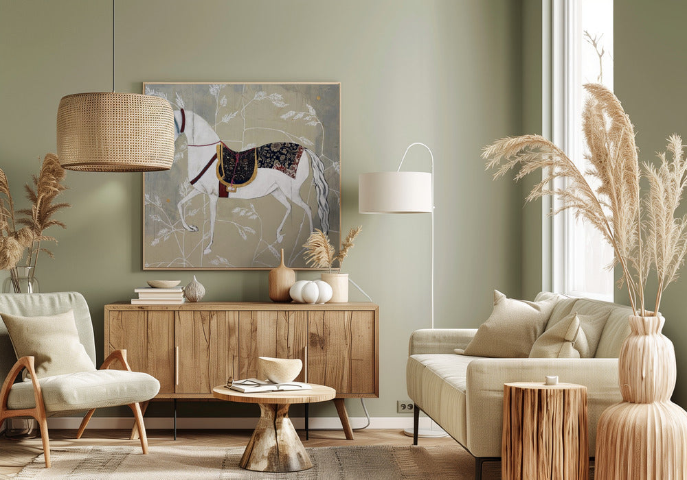 Ruiter-Elegantie Wandtapijten van Tijd IV | Canvas