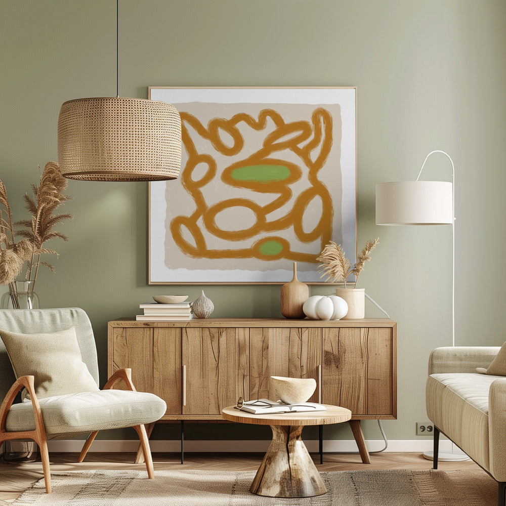 Bruine Krabbel 1 | Canvas