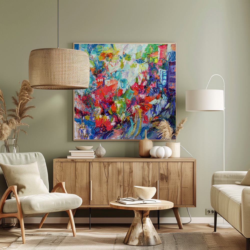 Diep in de weide | Canvas