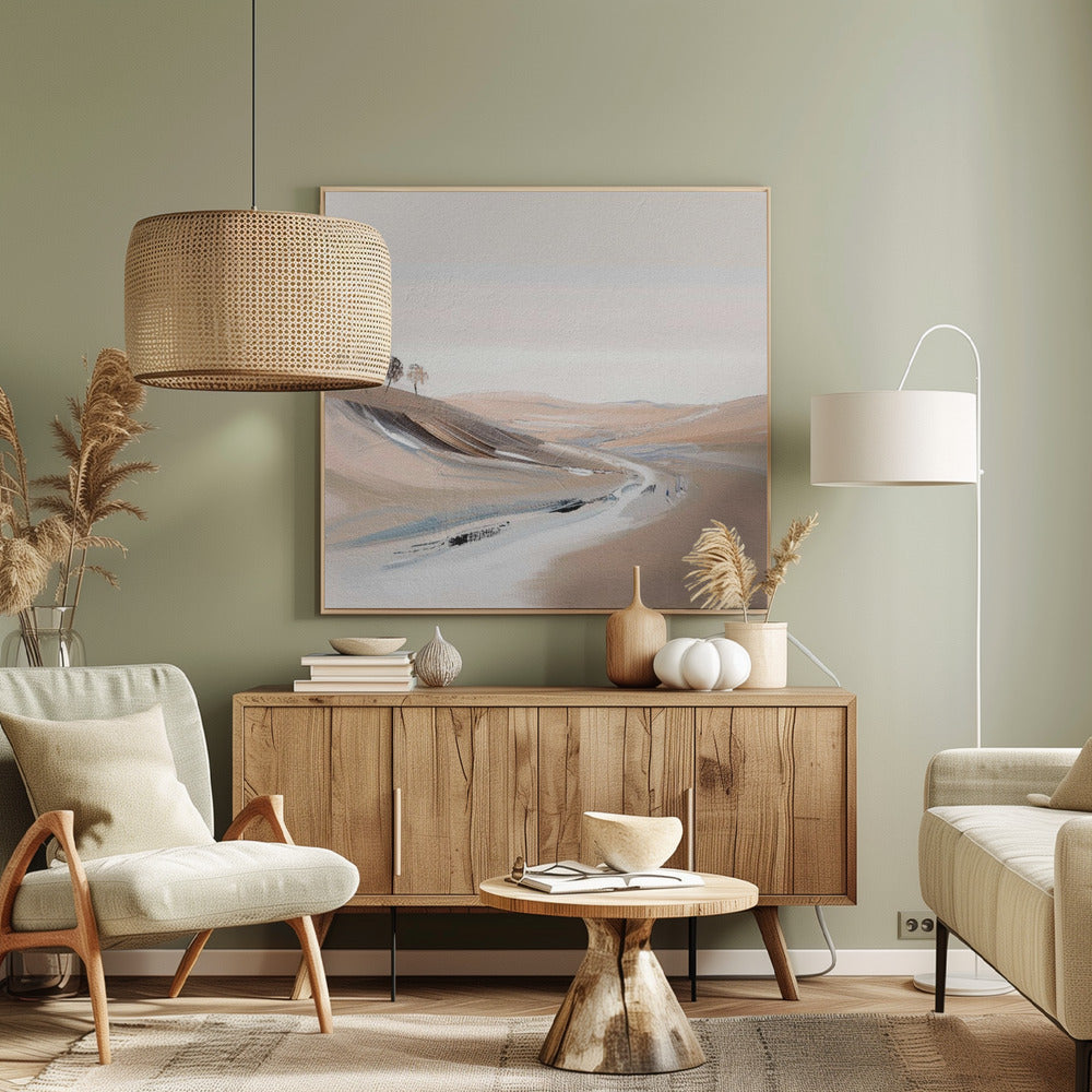 Boerderijzicht IV | Canvas