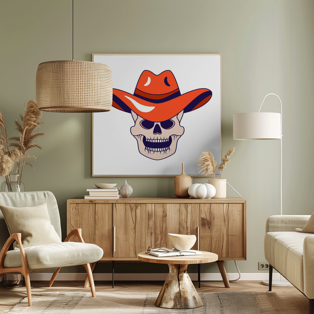 Cowboy Schedel Icoon | Canvas