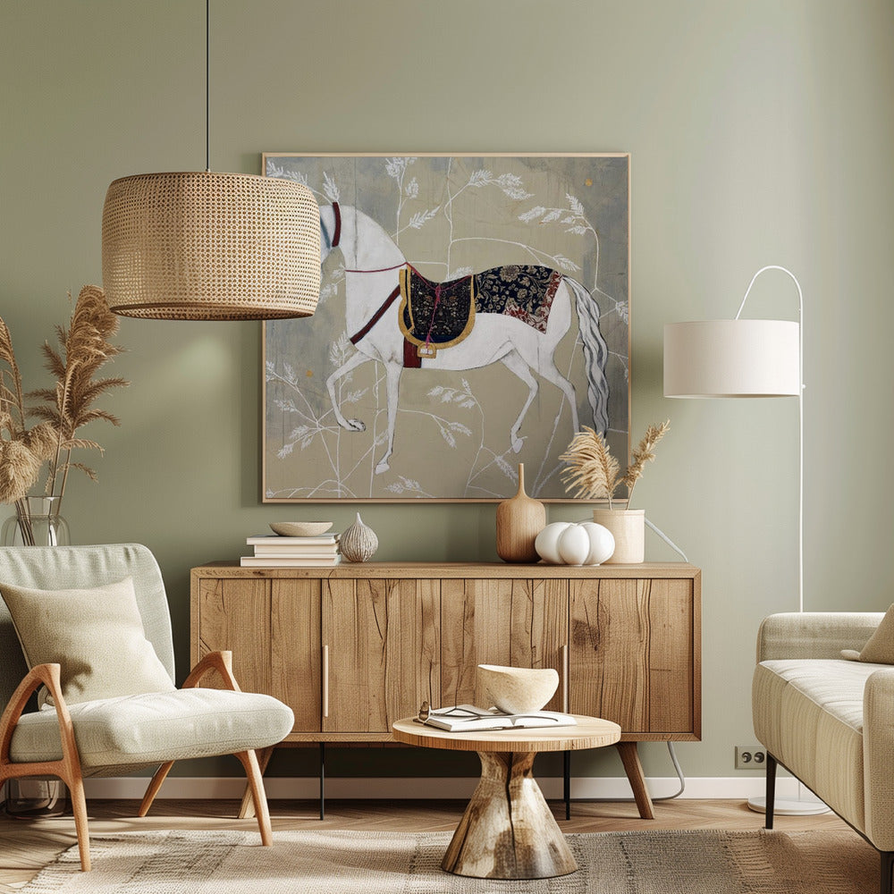 Ruiter-Elegantie Wandtapijten van Tijd IV | Canvas