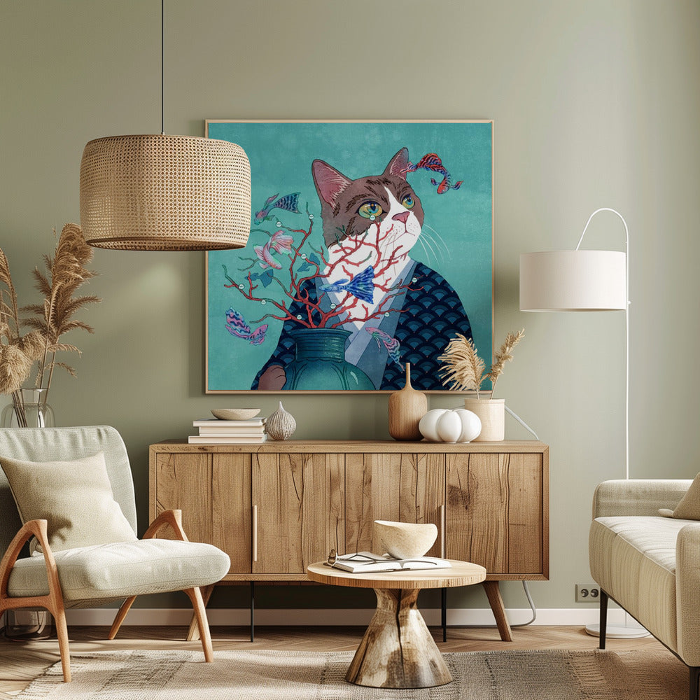 Kat en Vis | Canvas