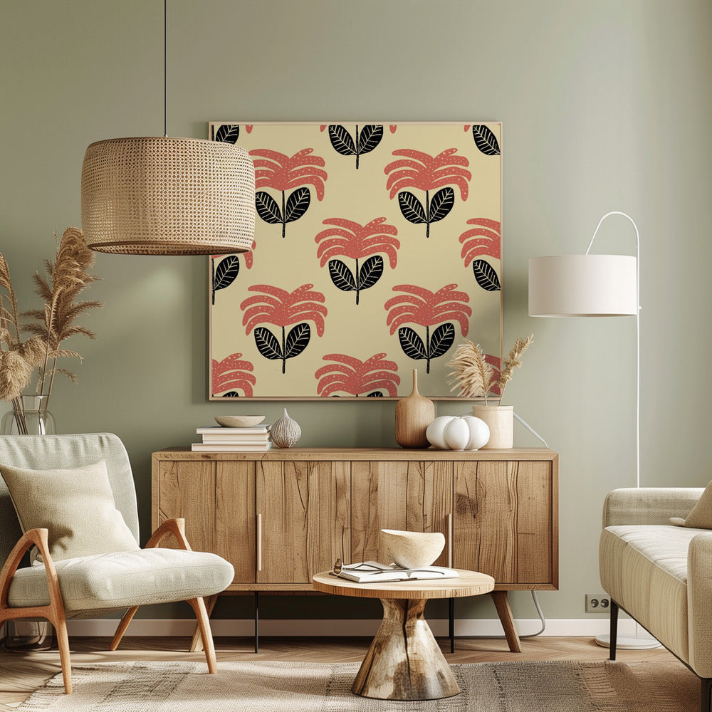 Bloemenpatroon | Canvas
