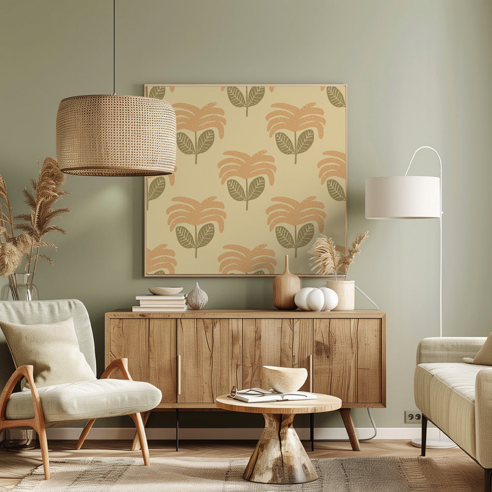 Bloemenpatroon | Canvas