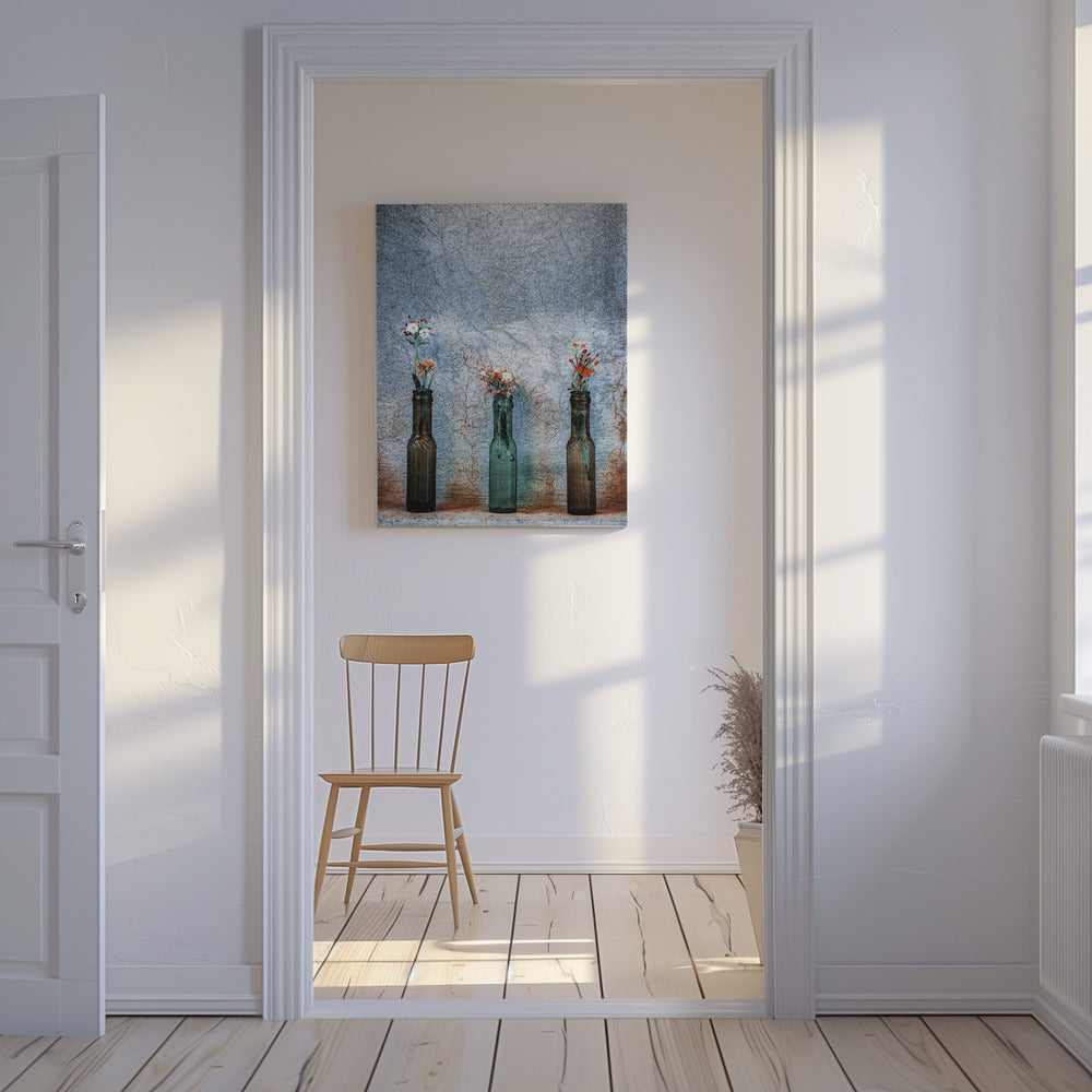 Schattige kleine bloemen | Canvas