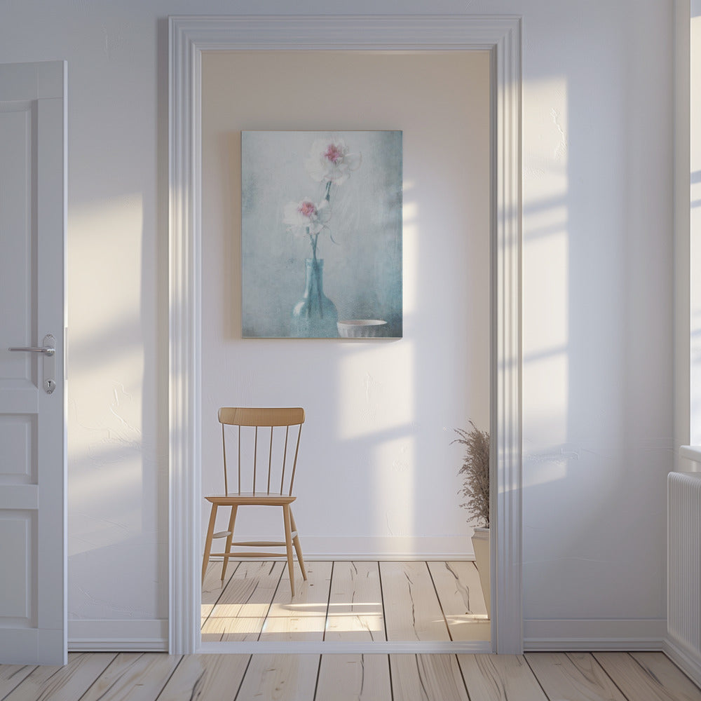 Vriendschap in bloemen | Canvas