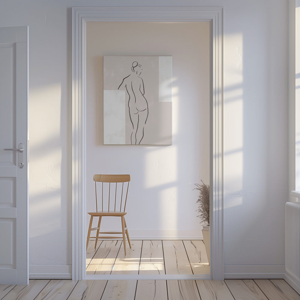 Vrouw in studio | Canvas