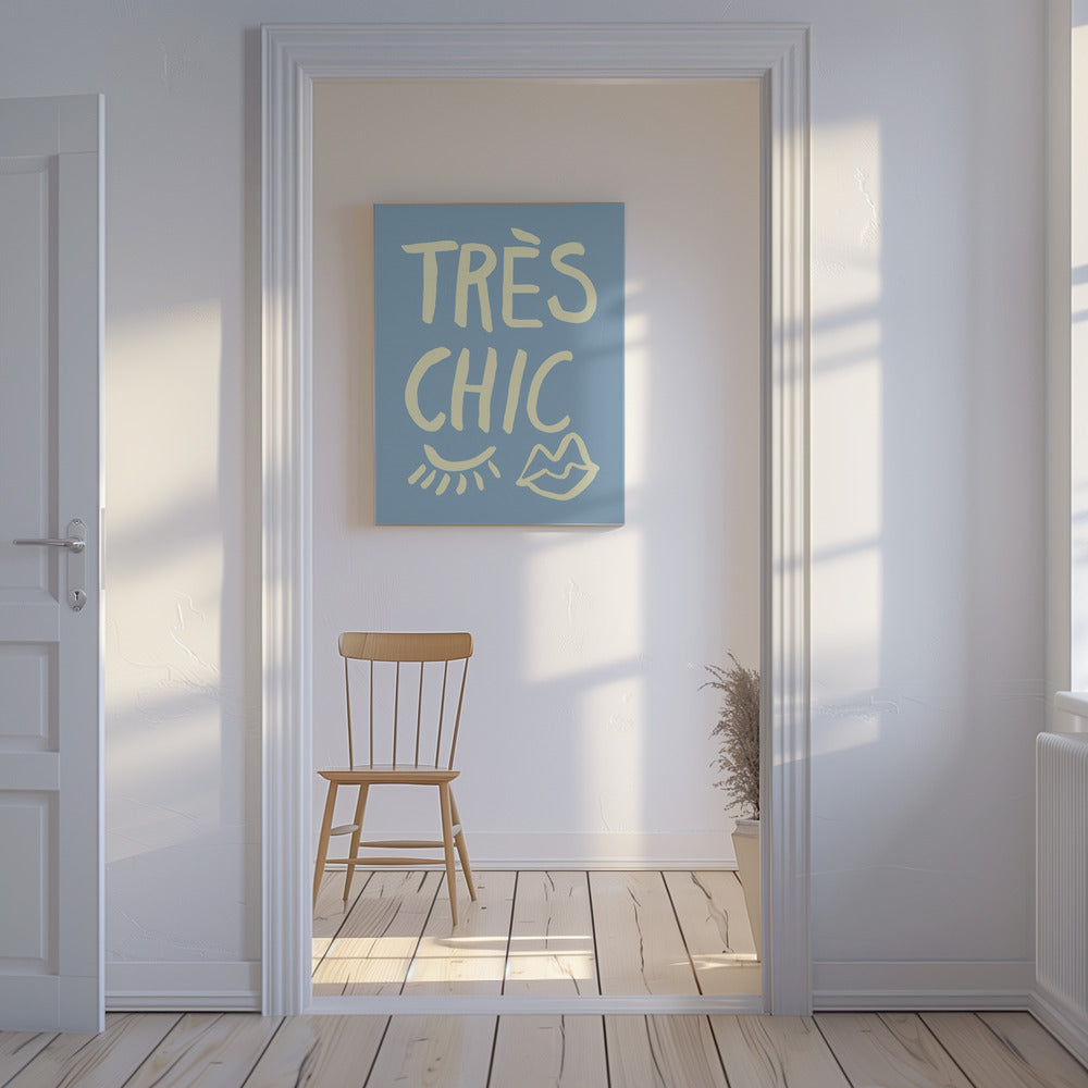 Zeer chique blauw | Canvas