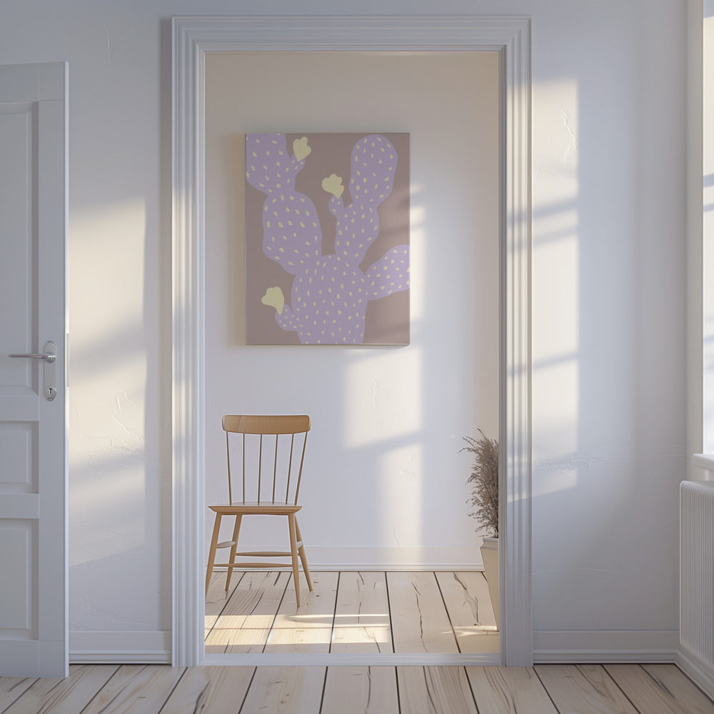 Lila Cactus | Canvas