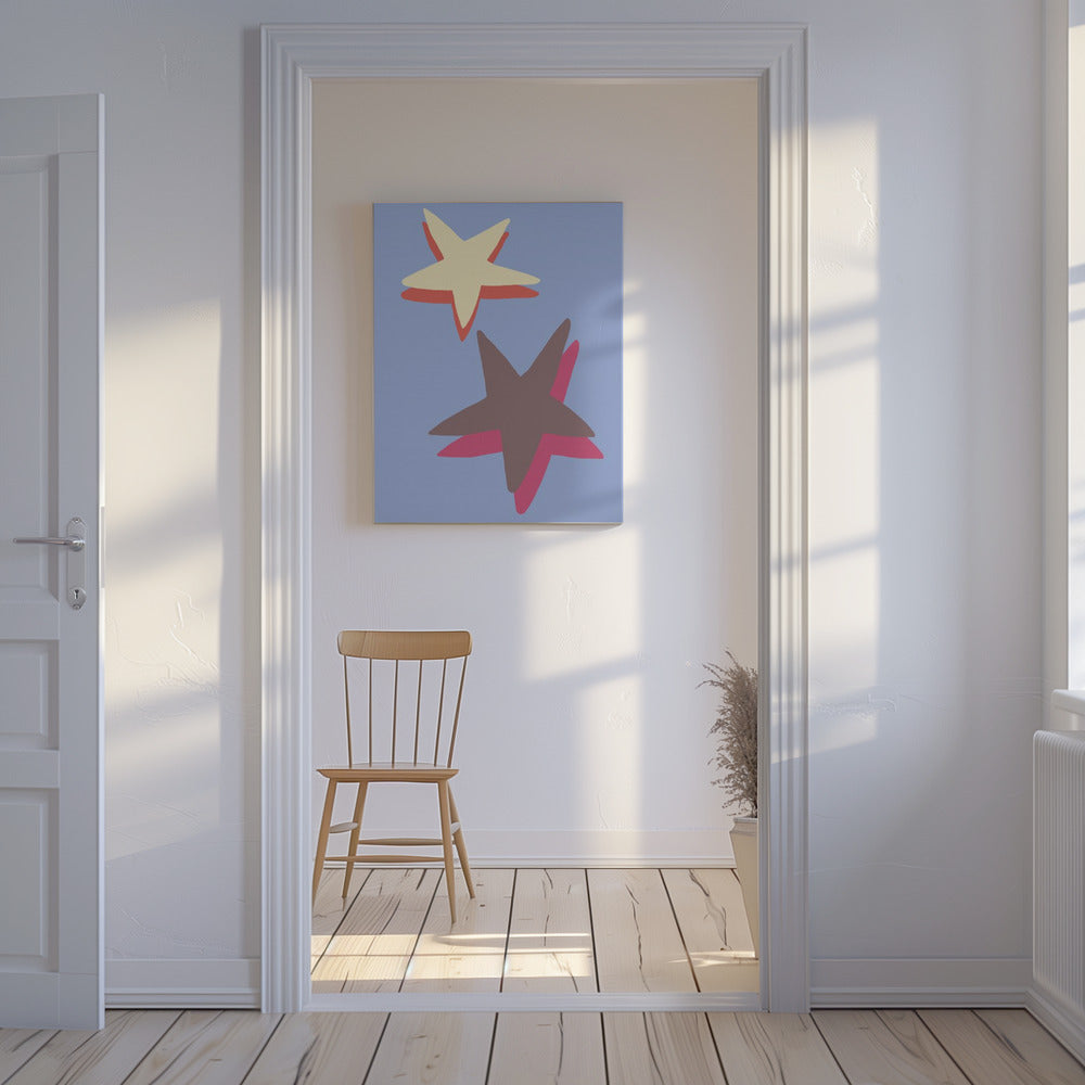 Blauwe Ster | Canvas